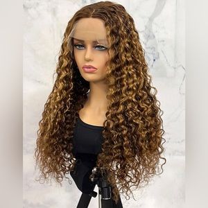 COPY - 13*4*1 Lace Front 180% Density Curly Human Hair Wig 22 inches